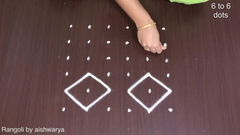 vibrant diya kolam