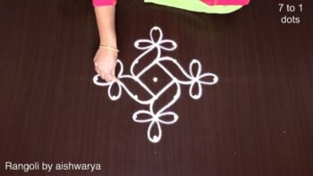 Dot Flower Simple Kolams