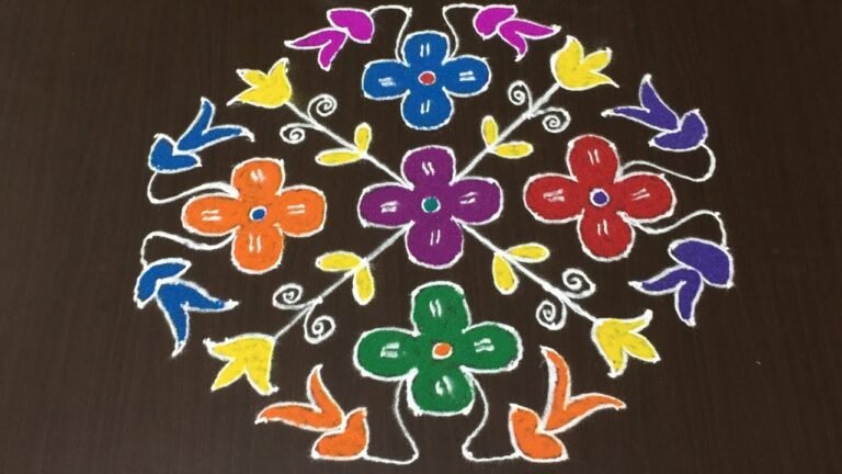 dotted Deepavali muggulu