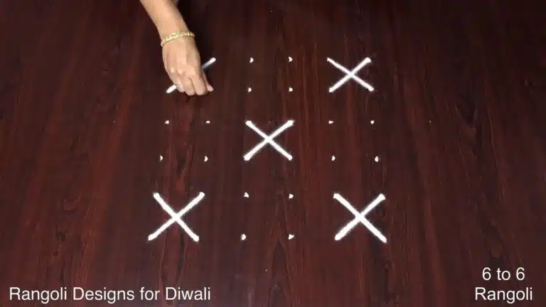 Diwali pulli rangoli