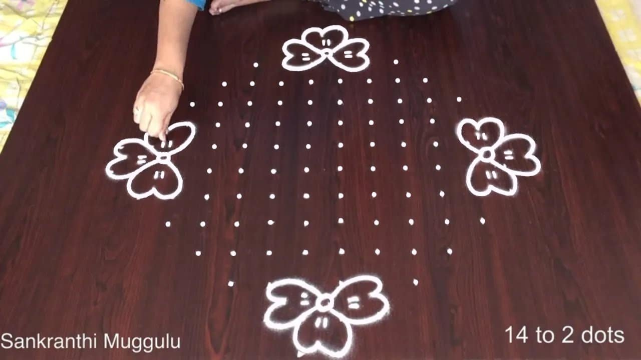 Dots Muggulu for Sankranthi