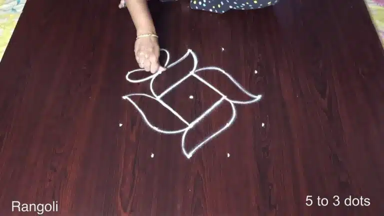 rangoli with dots