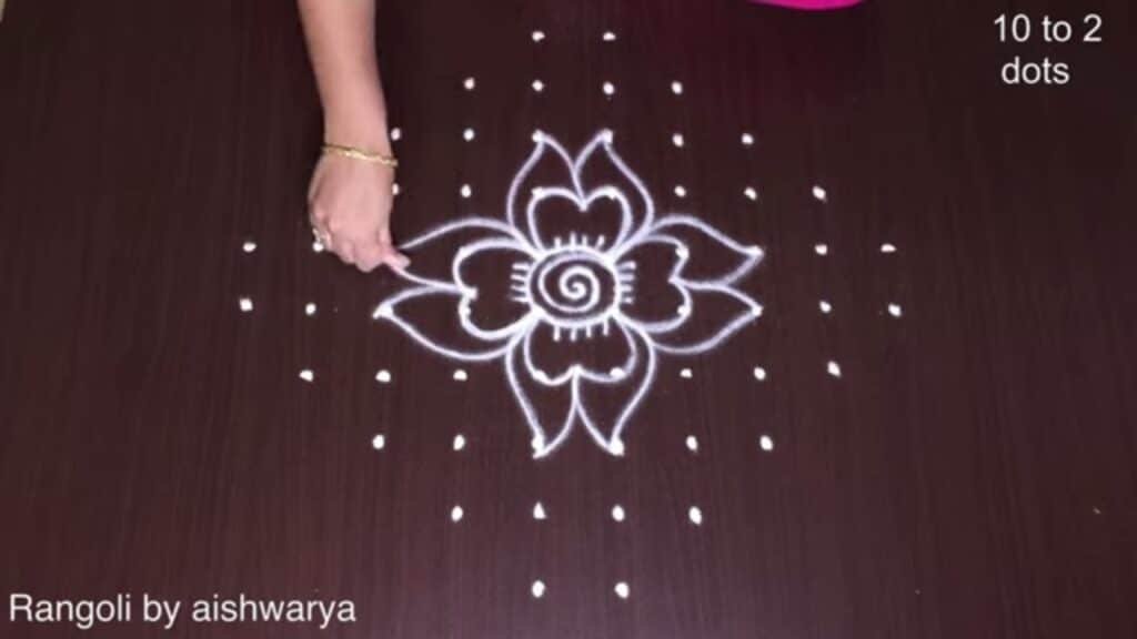 10×2×2 dots rangoli