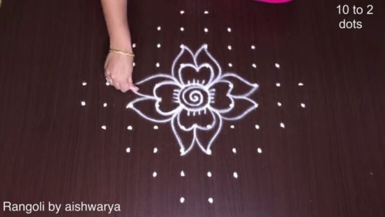 10×2×2 dots rangoli