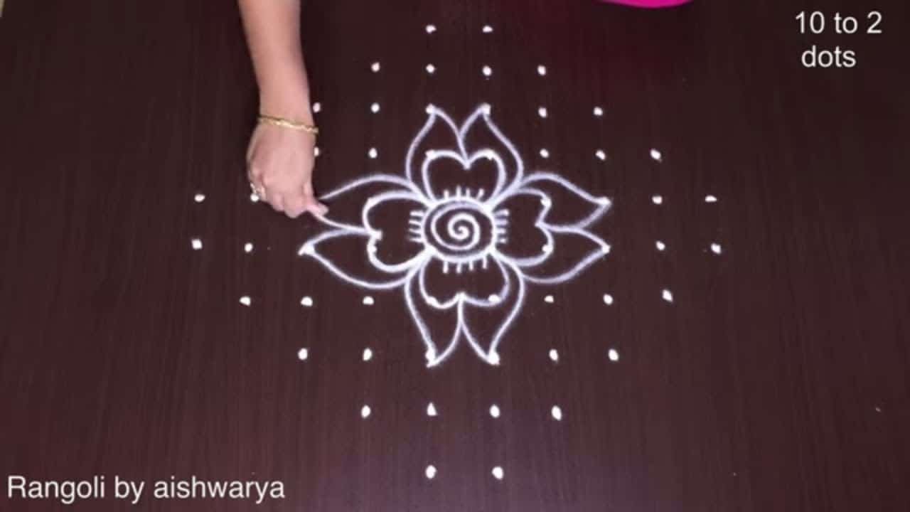 Dotted Rangoli Designs With 10x2x2
