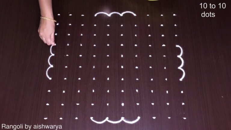 dotted rangoli with number of dots 8715