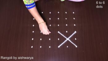 Draw Simple Designs Dots Diya Muggulu