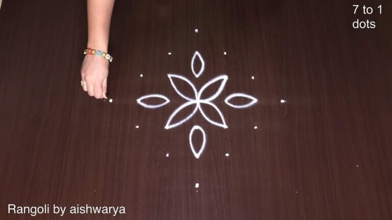 Draw This 7×1 Kolam