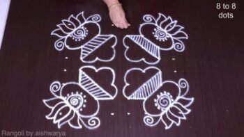 Draw This Lotus and Pot Kolam