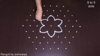 Draw Very Simple Rangoli Designs
