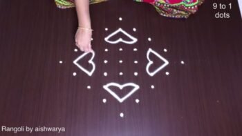 Draw Vibrant Lotus Kolam