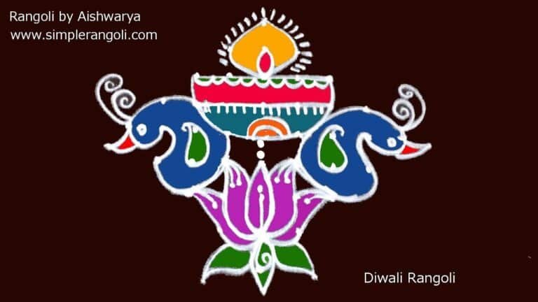 two peacock festival kolam