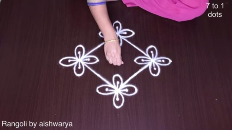 Easy and Quick Kolam 7