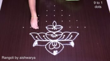Easy and Quick Simple Lotus Kolam