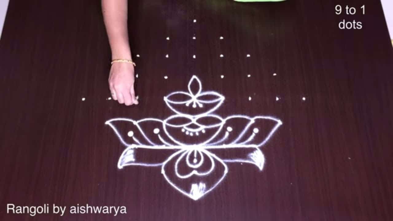 Easy and Quick Simple Lotus Kolam