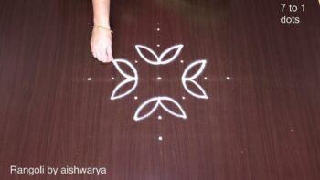 Easy and Simple Dot Rangoli