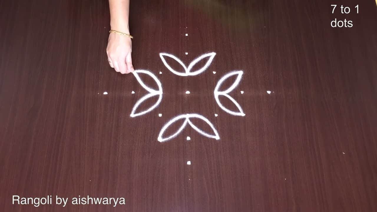 Easy and Simple Dot Rangoli