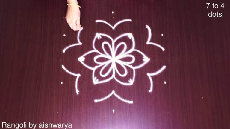 Easy and Simple Pooja Kolam