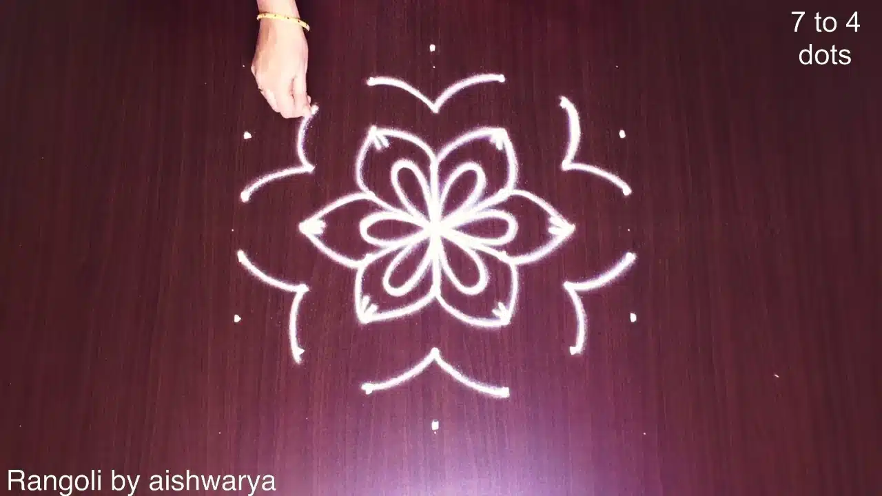 Easy and Simple Pooja Kolam