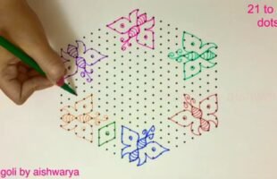Easy Beautiful Padi Rangoli