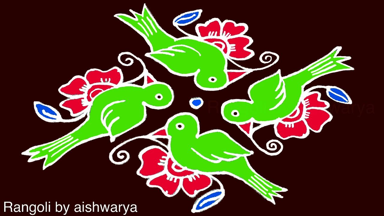 Easy Beautiful Rangoli Designs