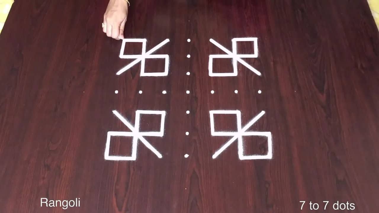 Easy Border Rangoli Designs