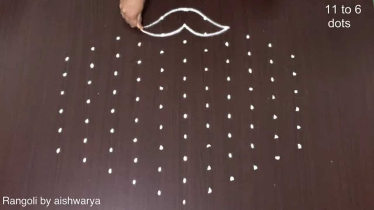 Easy Chukkala Muggulu Kolam