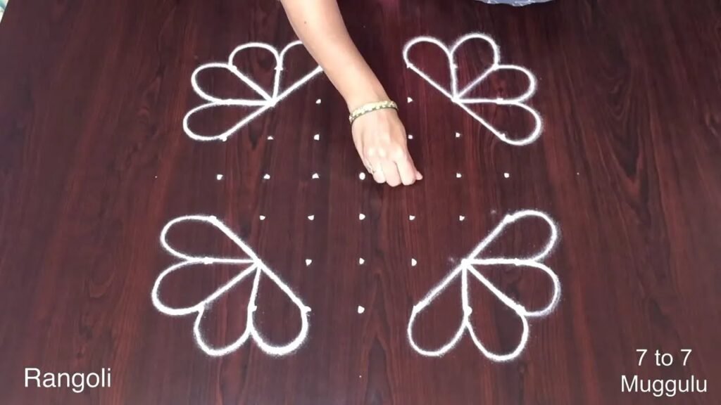 7×7 dots rangoli