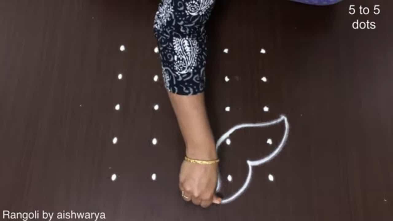 Easy Daily Simple Rice Flour Muggulu