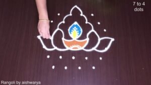Easy Durga Puja Alpana