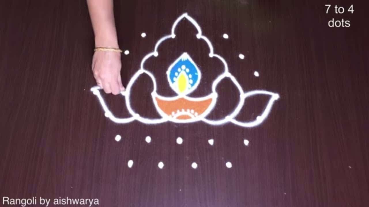 Easy Durga Puja Alpana