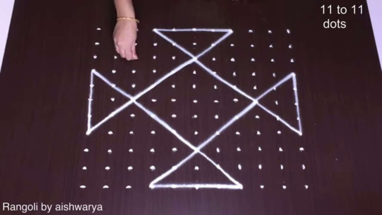 Easy Dussehra Rangoli Beautiful