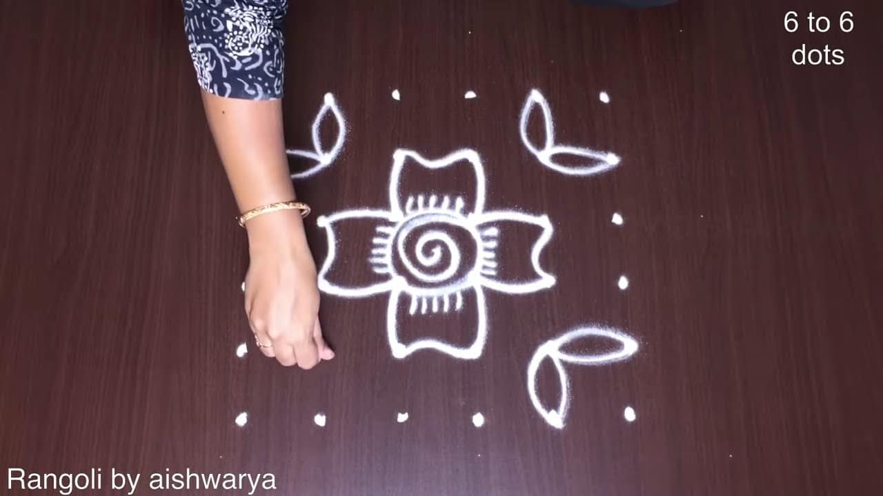 Easy Elegant Beginners Telugu Rangavalli Kolam
