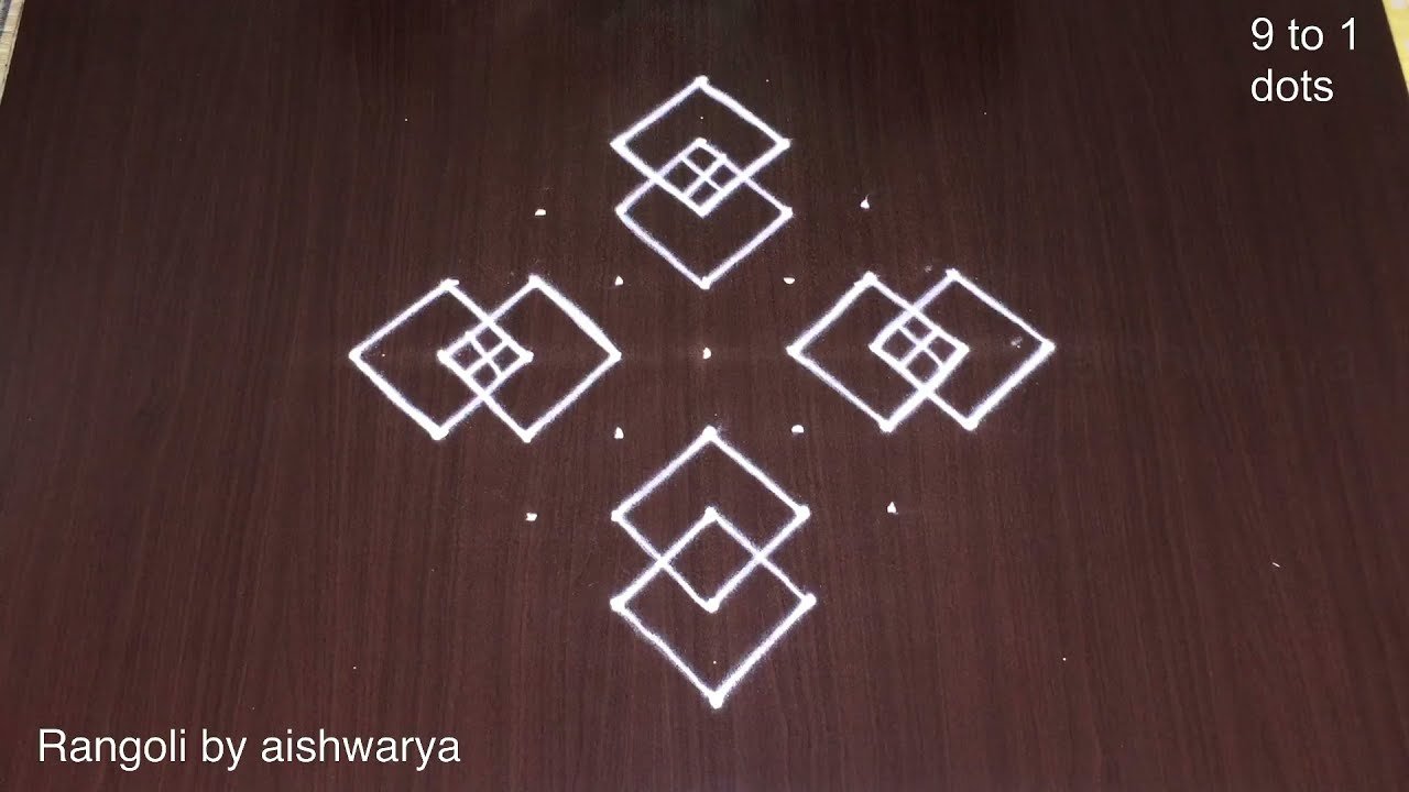 Easy Friday Kolam by Simple