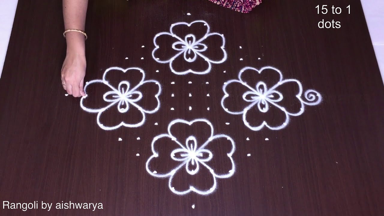 Easy Friday Kolam for Festival