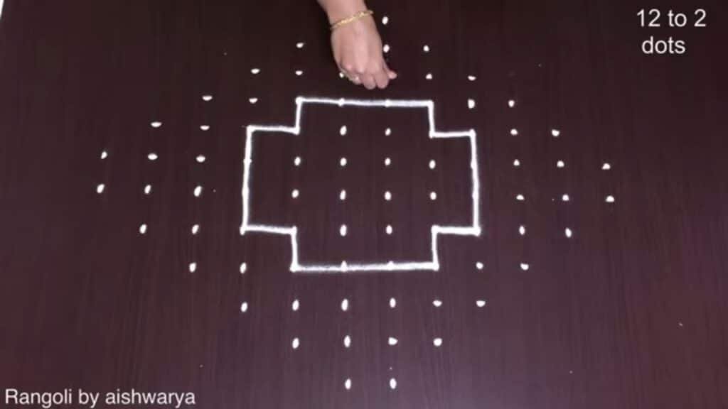 12-to-2 dot Friday rangoli