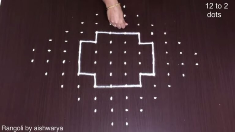 12-to-2 dot Friday rangoli