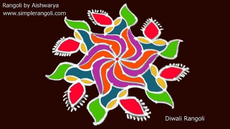 9×5 dots Friday rangoli