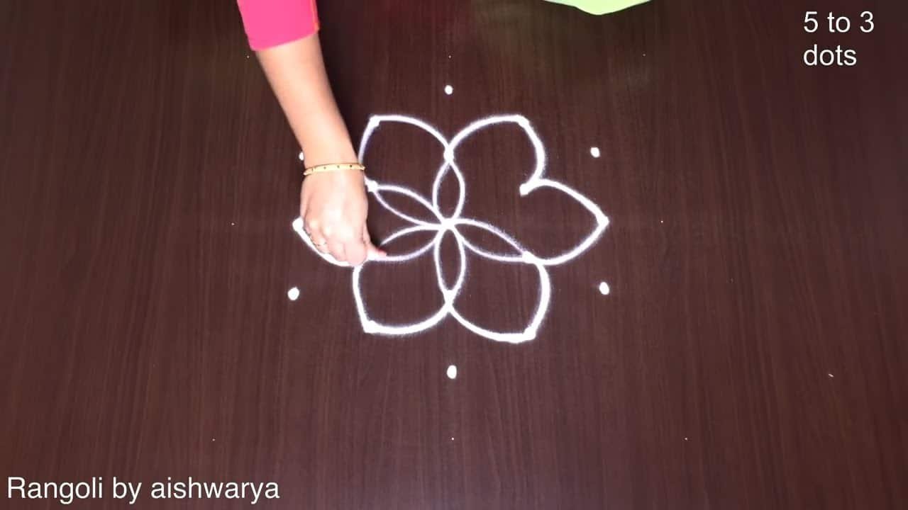 Easy Hand Rangoli Designs for Daily Purpose