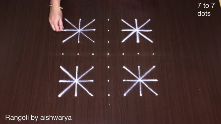 Easy Hand Rangoli Designs for Festivals