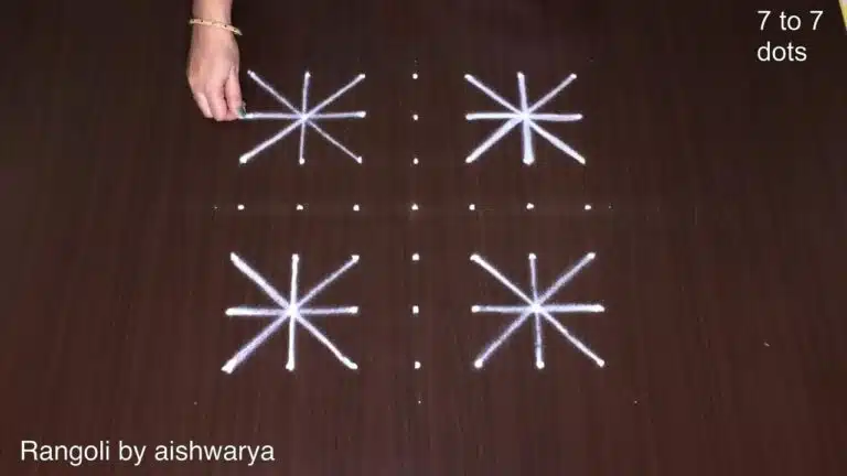 hand rangoli for festivals