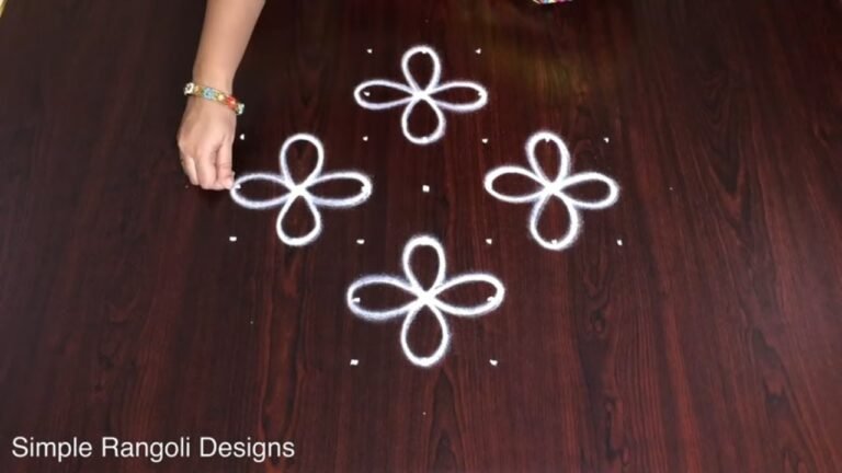 kolam with 7 dots