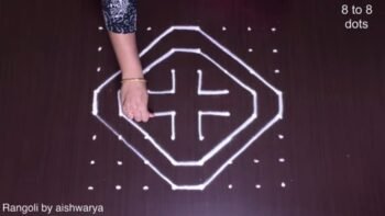 Easy Kolam With 8 8