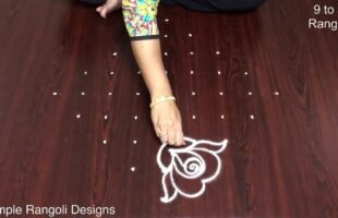 Easy Muggulu Designs With Dots