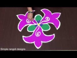 Easy Muggulu With Dots