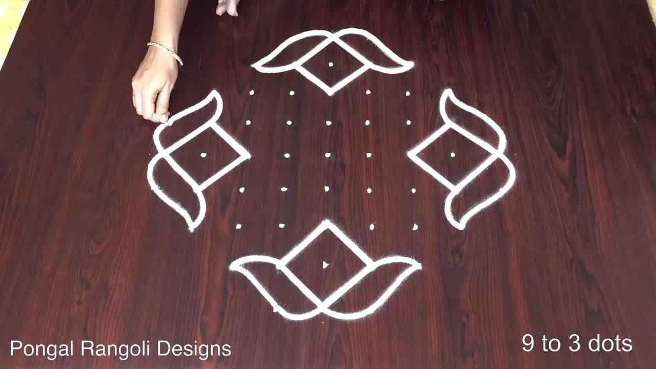 Easy Pongal Rangoli Designs