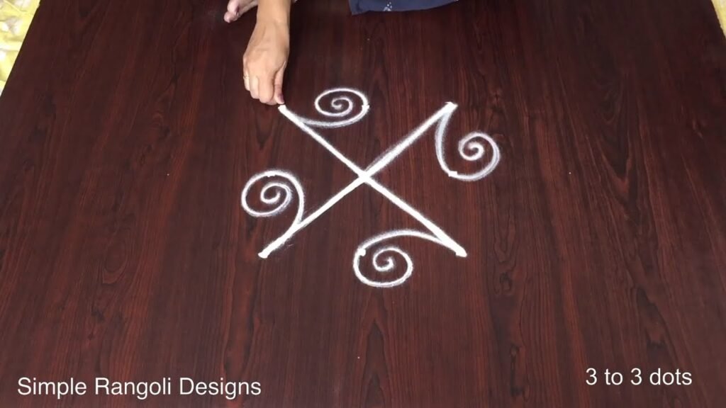 easy pulli kolam for beginners 707