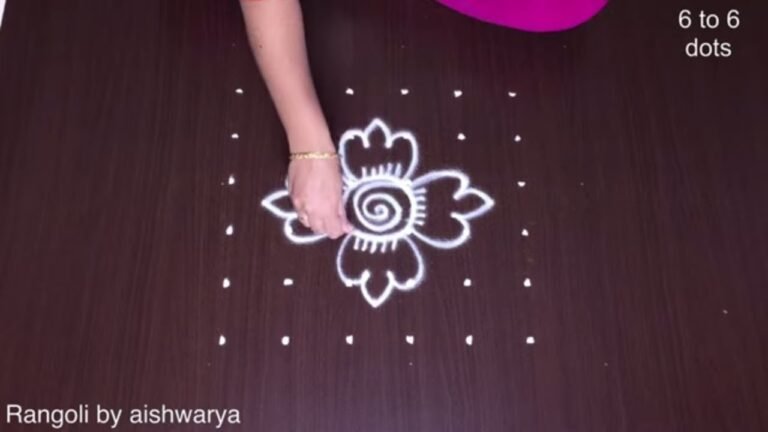 quick doorstep kolam