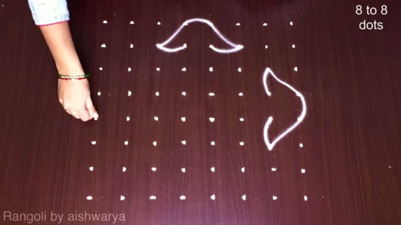 Easy Quick Rangoli Friday Muggulu