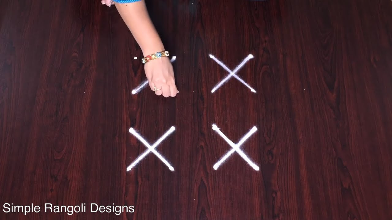 Easy Rangoli Designs For Beginners With Dots